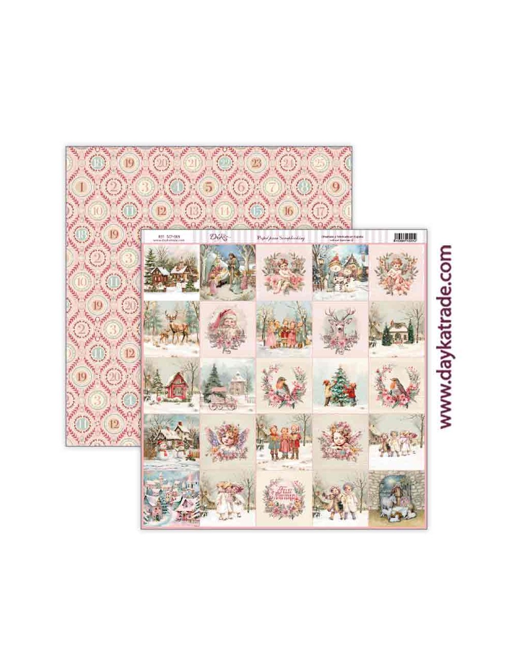 Papel scrap colección "adorada navidad"
