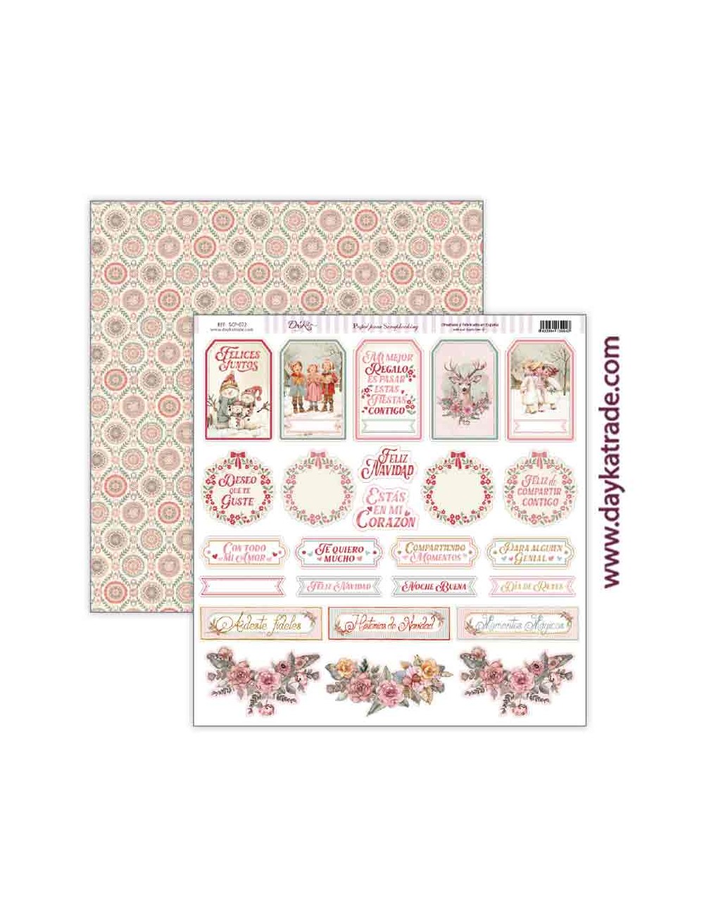 Papel scrap colección "adorada navidad"