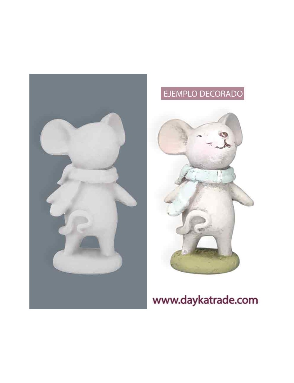 Figura de resina de ratón