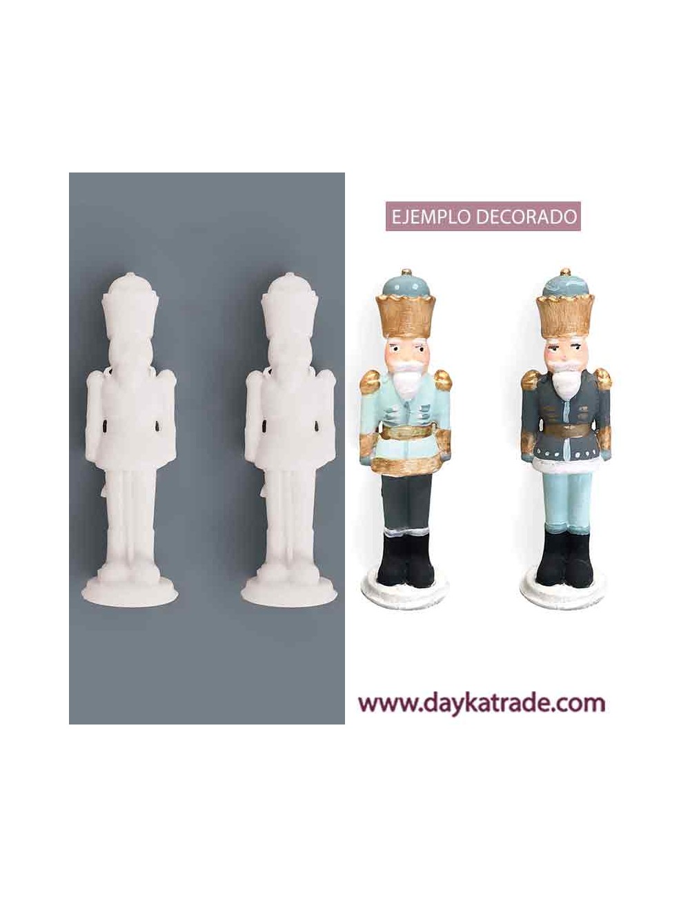 Pareja de cascanueces de resina