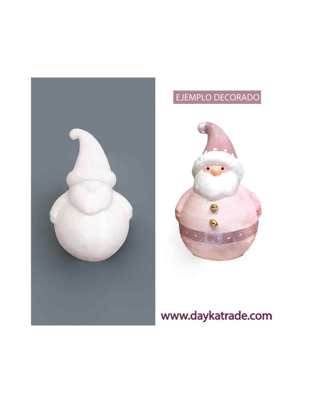 Figura de resina de papá noel