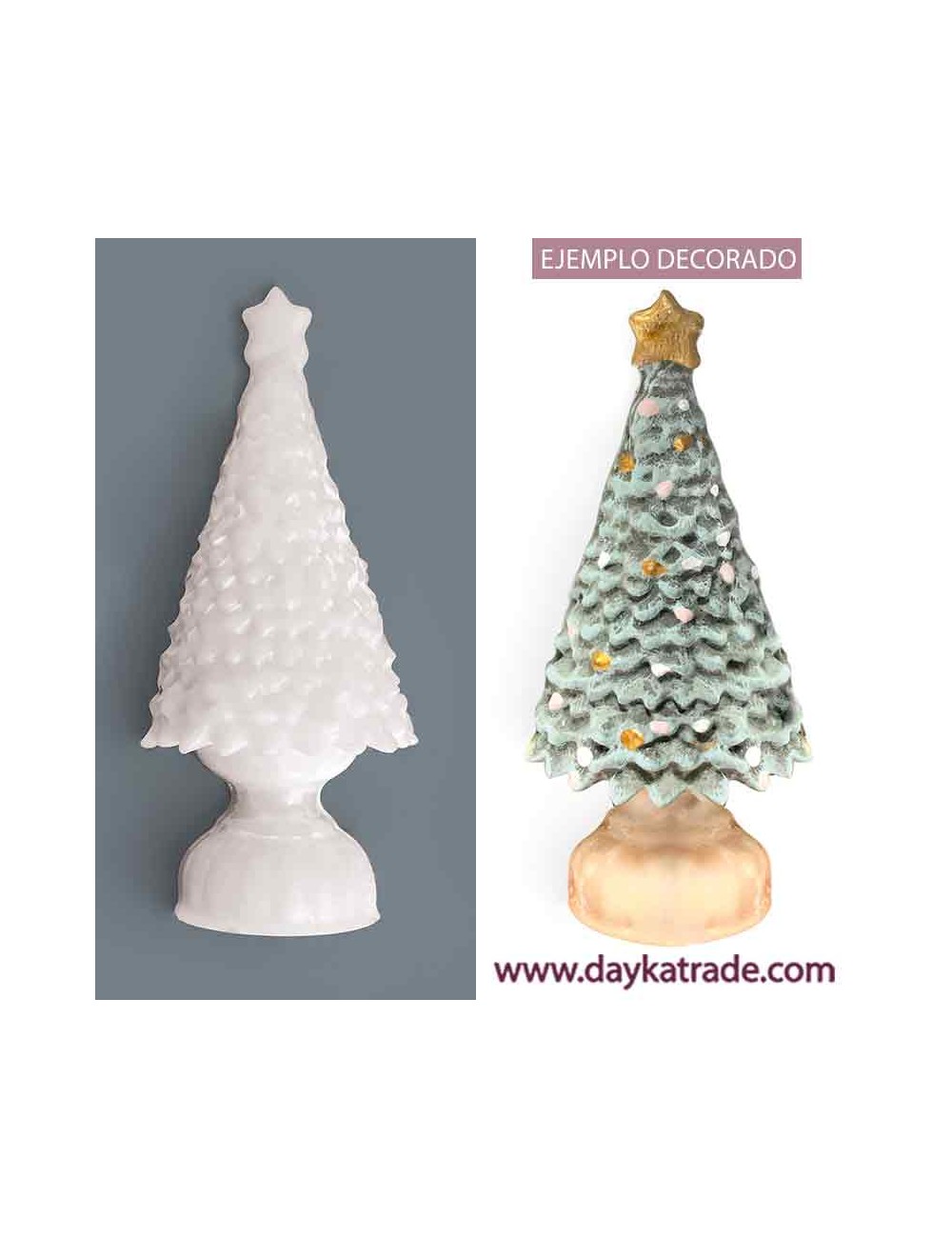 Figura de resina árbol de navidad