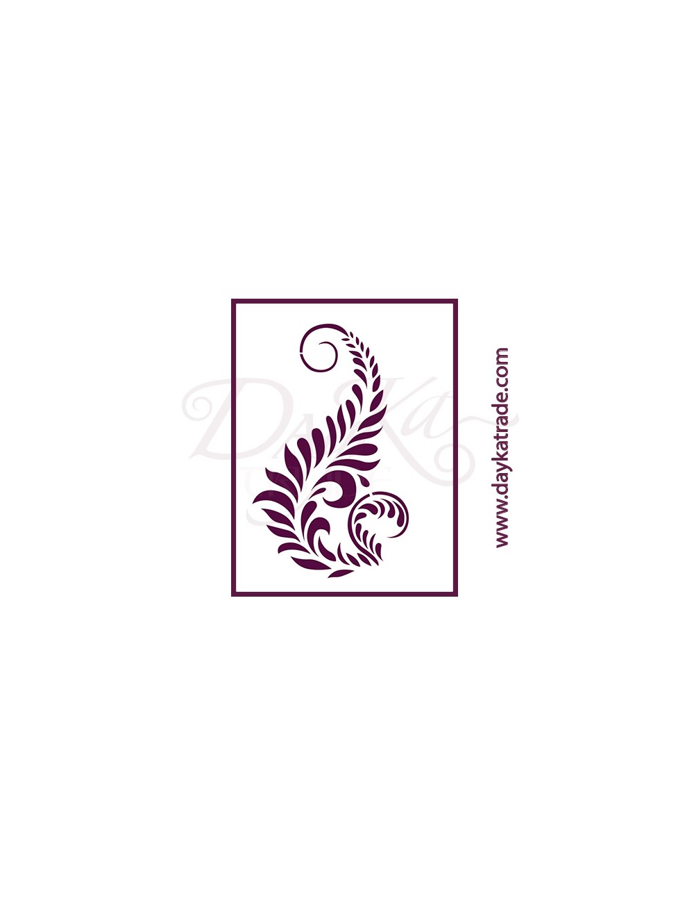 Stencil A3 dayka ornamento rama