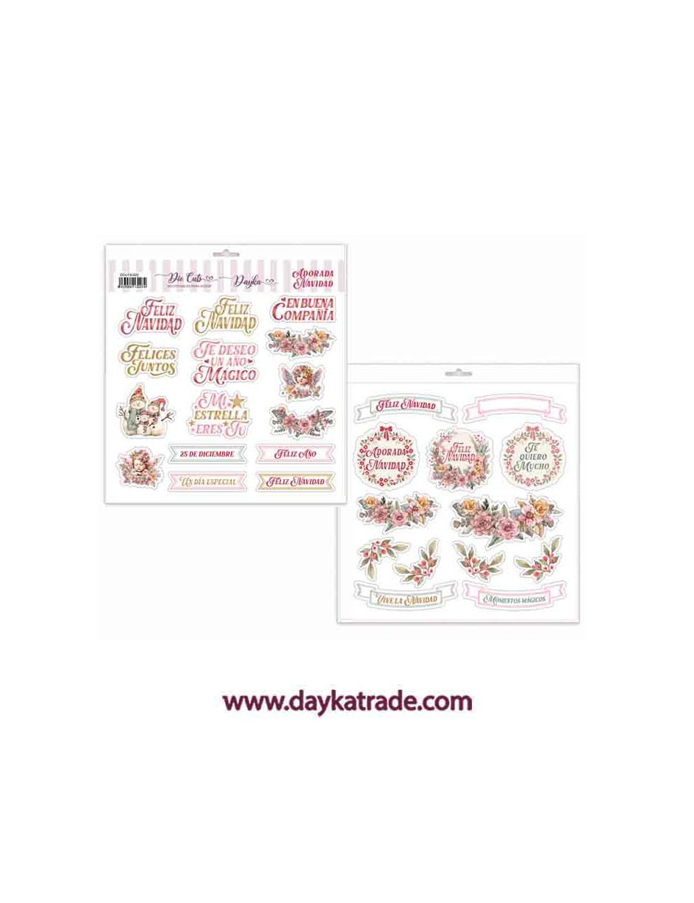 Recortables die cuts colección "adorada navidad"