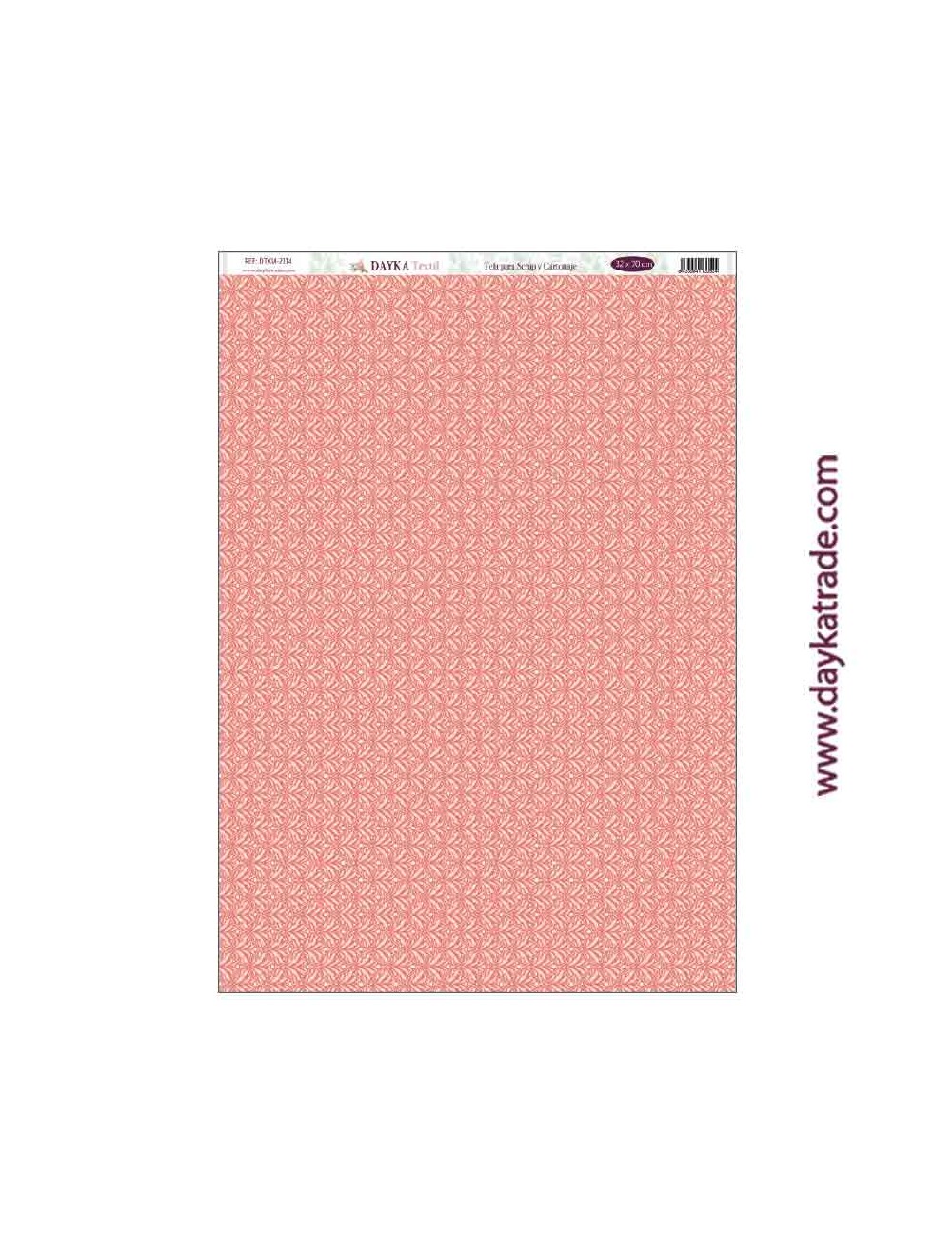 Tela para scrap y cartonaje - fondo rojo colección "adorada navidad"