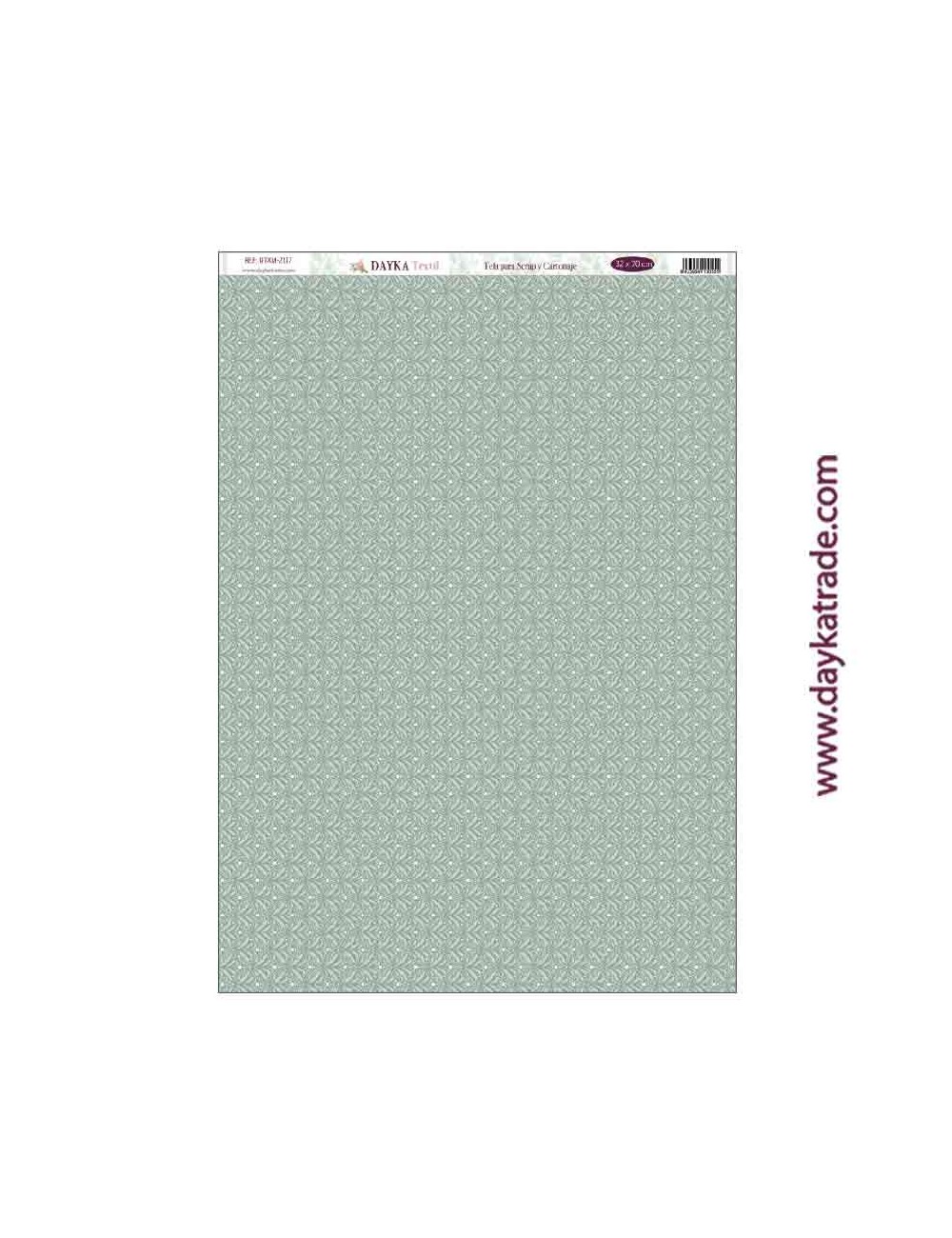 Tela para scrap y cartonaje - fondo en tono verde colección "adorada navidad"