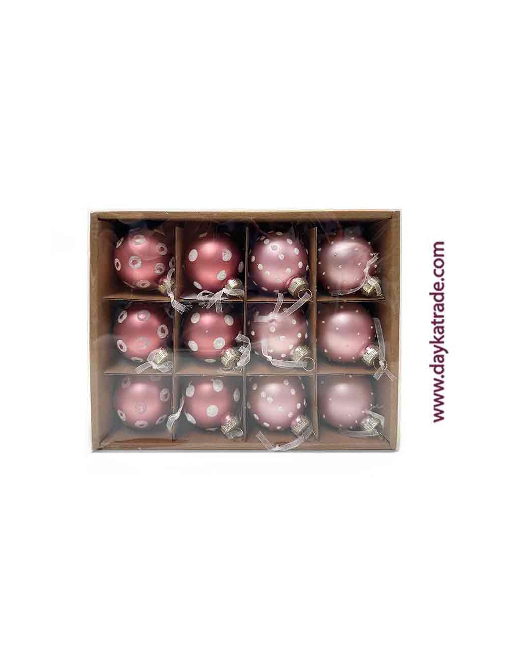 12 bolas rosas