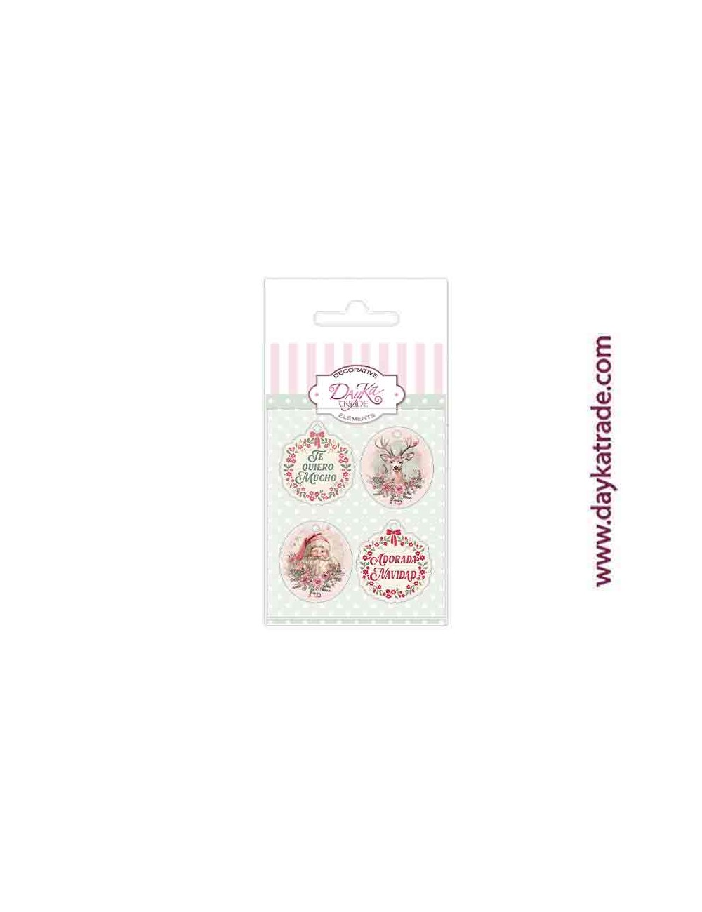 Charm de metacrilato decorativo de colección "adorada navidad"
