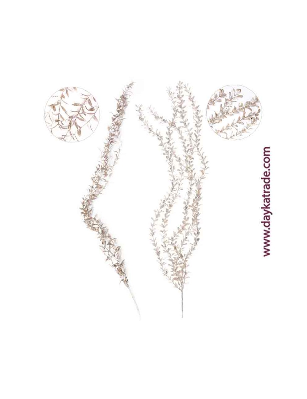 Conjunto de dos ramas champagne