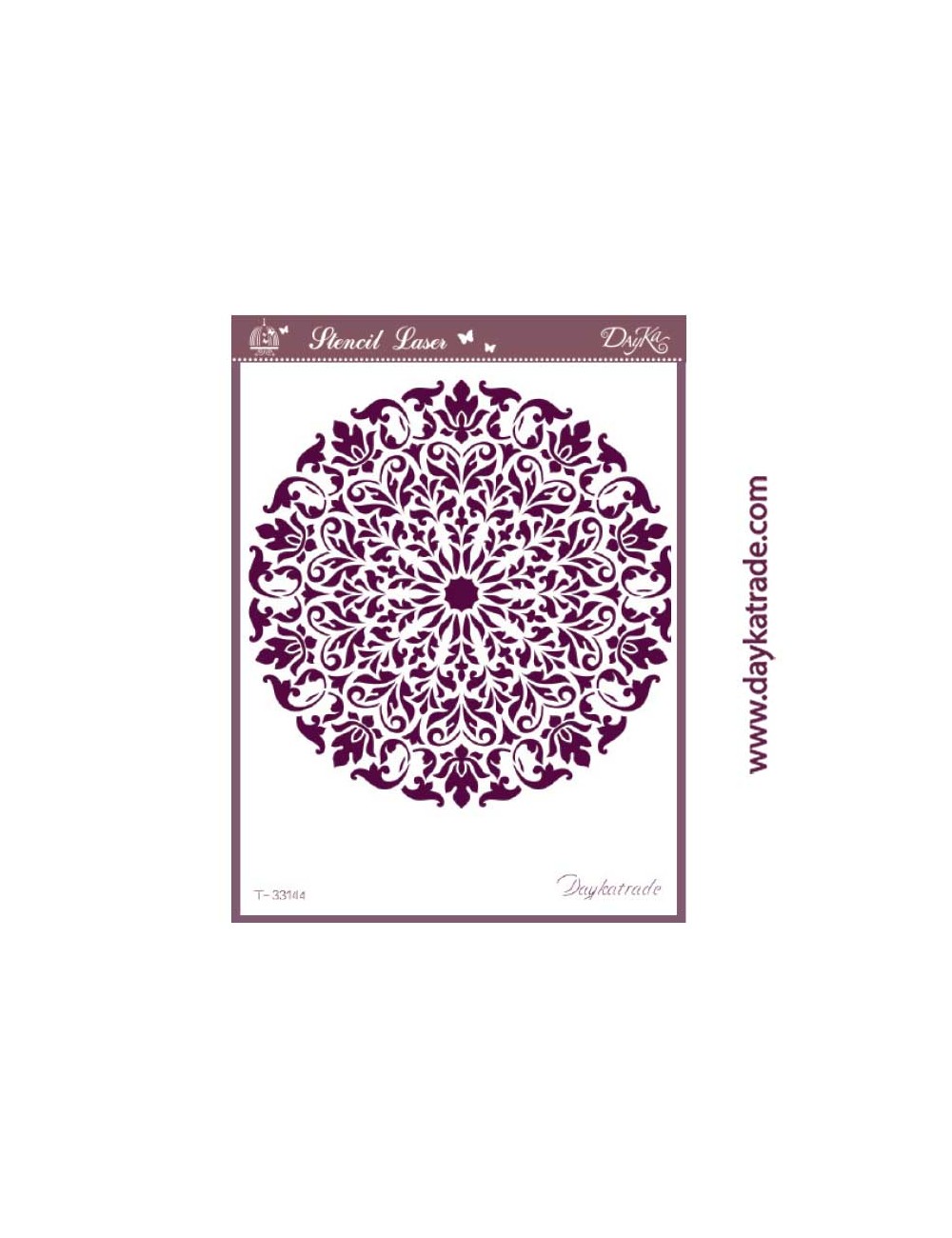 Stencil A3 mandala dayka