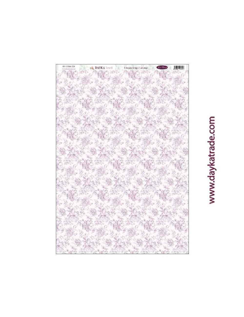 Tela para scrap y cartonajefondo flores moradas colección "amor y fe"