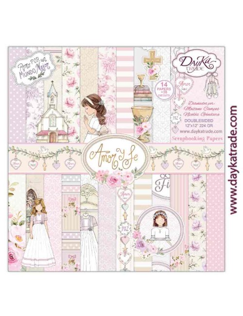 kit scrap "amor y fe" rosas