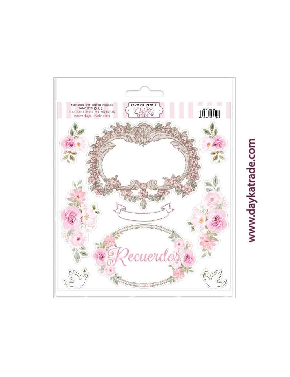 Tela para scrapbooking y etiquetas mi primera comunión rosas