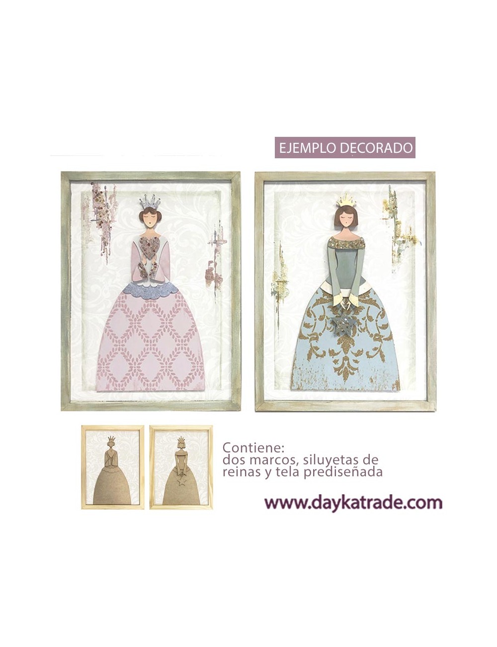 Kit diy cuadros reinas