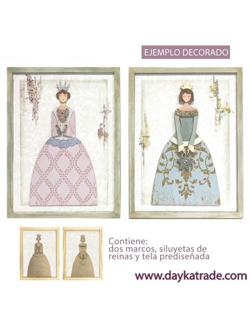 Kit diy cuadros reinas
