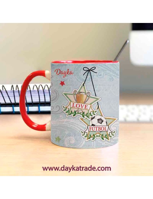 Taza pintada frase "a veces se gana y otras se aprende"