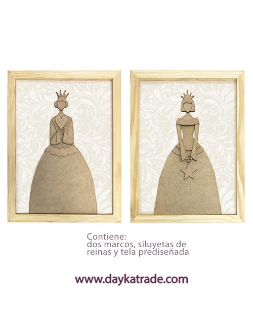Kit diy cuadros reinas