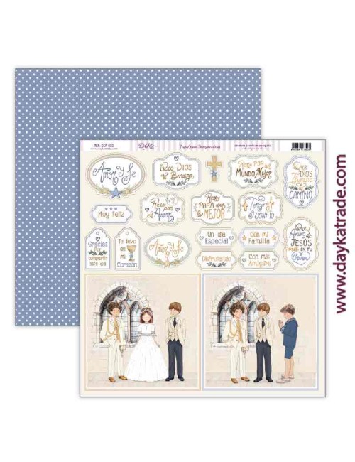 kit scrap "amor y fe" azules