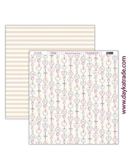 Kit de papeles basic colors colección "amor y fe" rosas