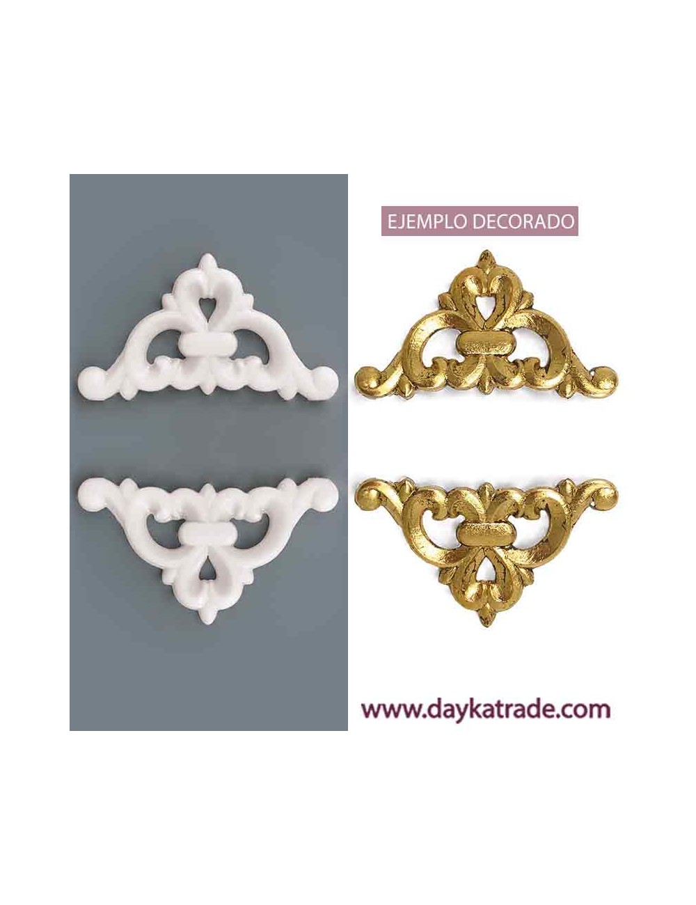 Ornamentos esquineras de resina