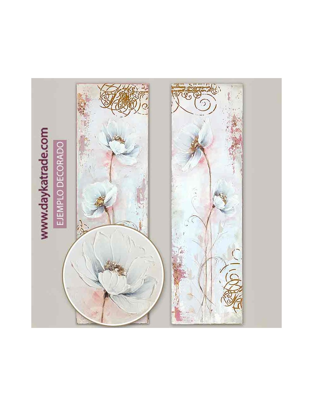 SET DE DOS CUADROS FLORES
