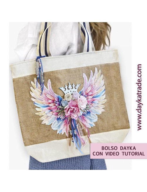Bolso flores foam con corona