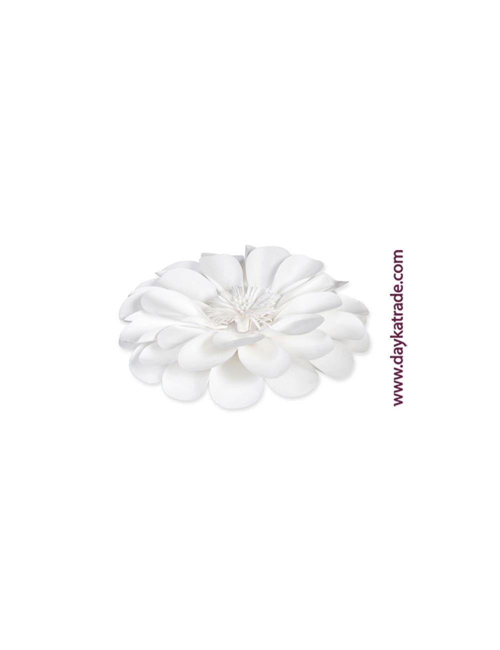Flor de papel blanca
