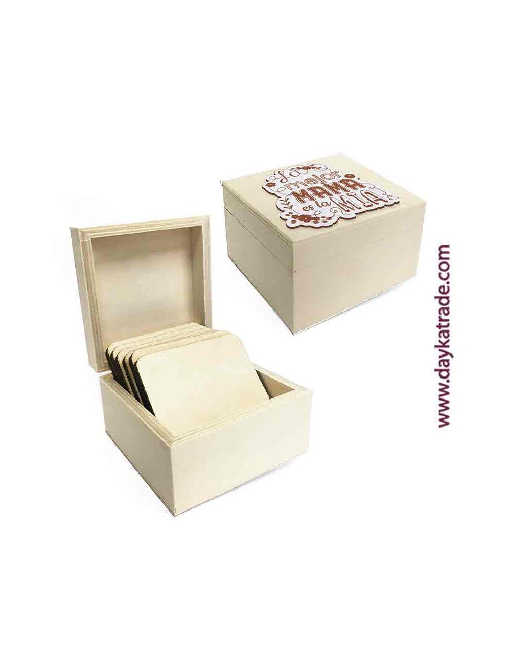 Caja posavasos