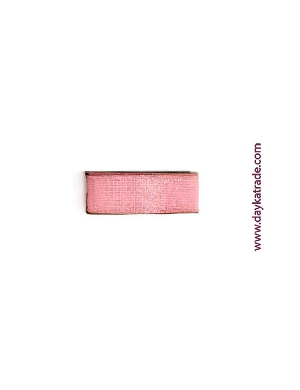 Lazo rejilla rosa con purpurina