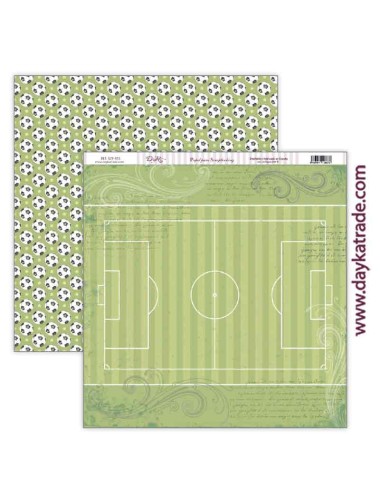 Kit de papeles para Scrapbooking ?Pasión por el fútbol?