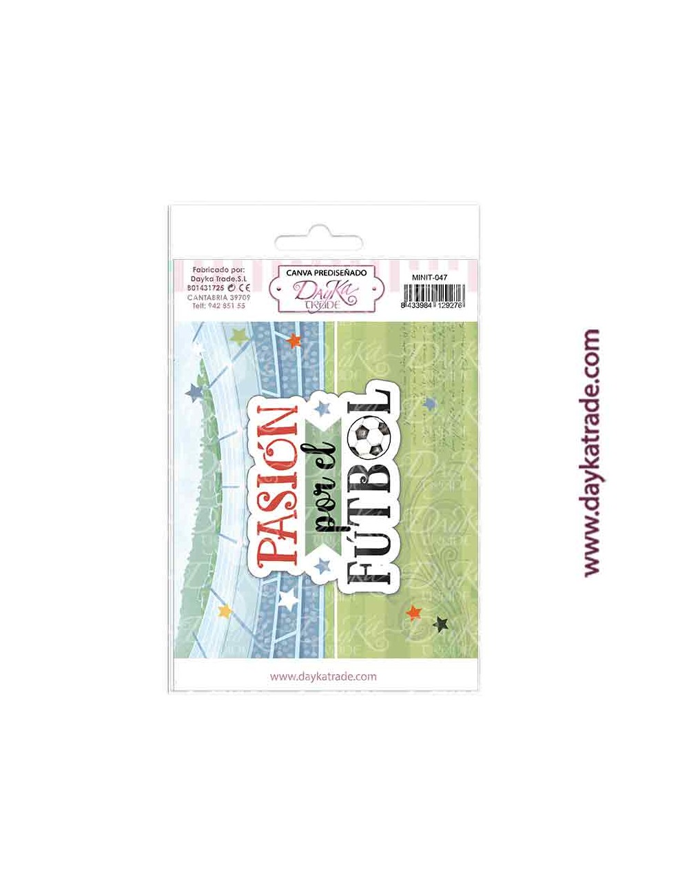 Tela para Scrapbooking y cartonaje "Pasión por el fútbol"