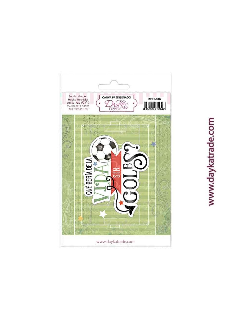 Tela para Scrapbooking y cartonaje "Pasión por el fútbol"