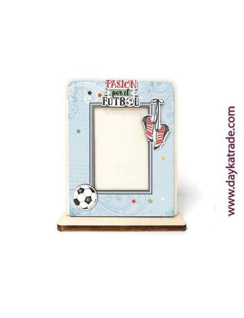 Portafotos fútbol pintado