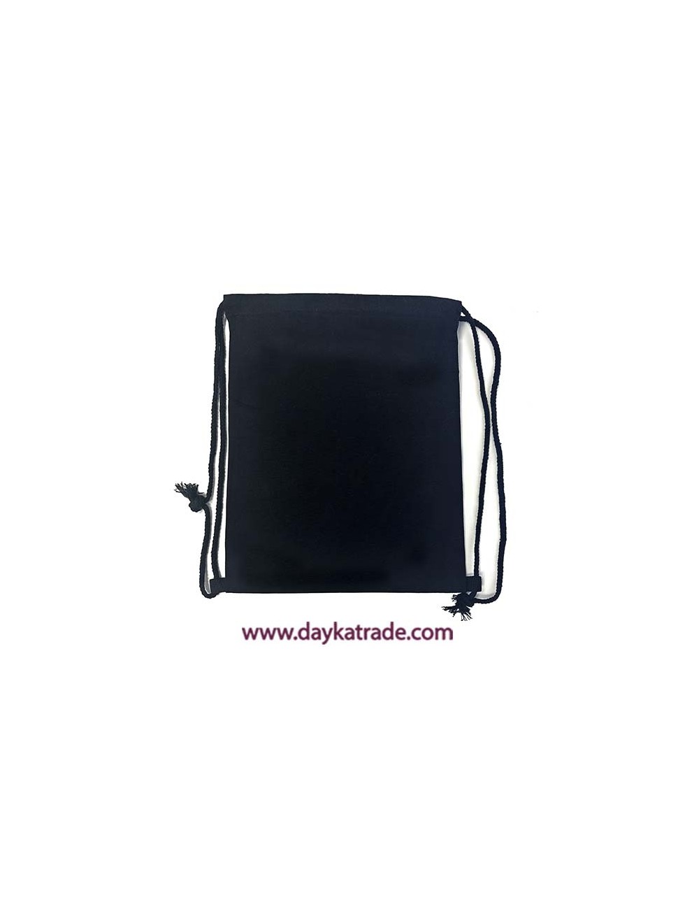 Mochila de tela saco negra