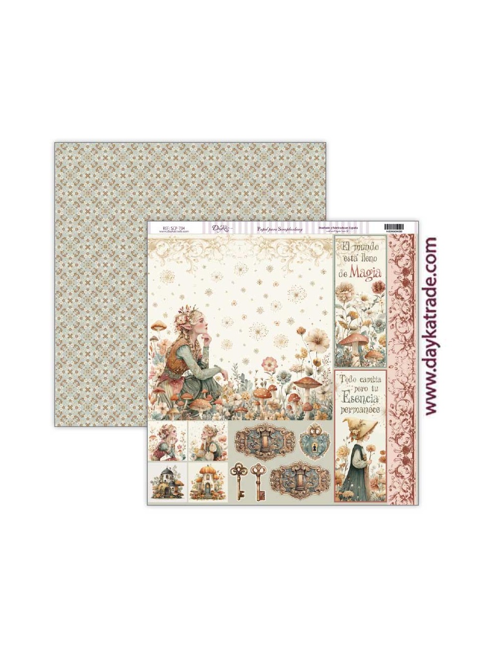 Papel scrap colección "Secretos del Bosque"